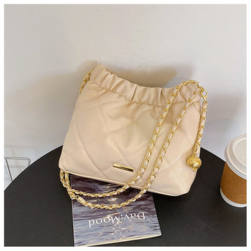 CL1121 - Plated Chain Shoulder Bag